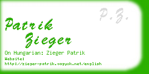 patrik zieger business card